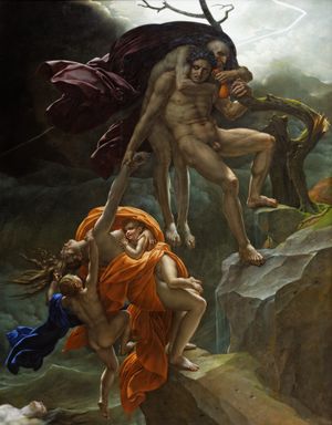 홍수 장면 (Une scène de déluge), 1806, 루브르 박물관, 파리