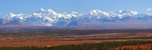 Mount Hayes and the eastern Alaska Range mountains