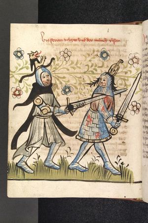 알차이의 볼커 (오른쪽) 테오도리크 대왕 전설에서