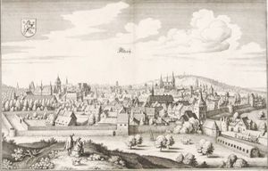 마테우스 메리안의 구리판화, 1645년