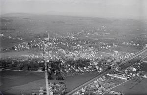 Walter Mittelholzer가 1923년에 300m 상공에서 촬영한 항공 사진