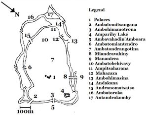 암보히망가의 방어 참호와 문