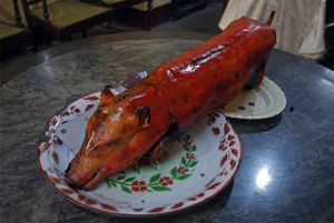 중국식 새끼 돼지 통구이, 콜카타에서