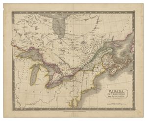 애틀랜틱 캐나다 일부를 보여주는 역사 지도