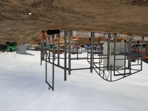 2024년 11월 건설 중인 새로운 배리 앨런데일 교통 터미널