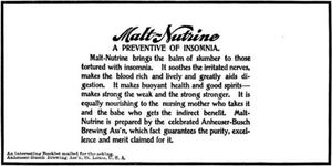 1898년 잡지 광고, Malt-Nutrine