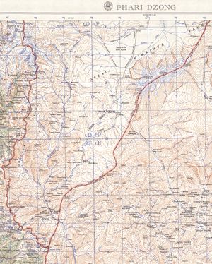 1955년 쒐비 계곡 지도 (미국 육군 지도 서비스)