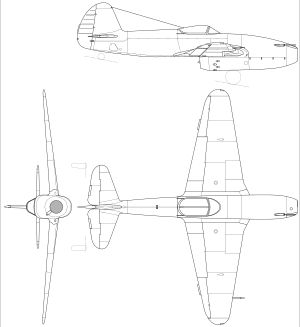 Yak-15 3면도