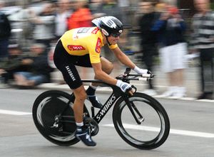 푸글상, 2009년 덴마크 로드 레이스에서 리더 저지 착용 모습