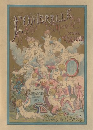 아브릴이 삽화를 그린 L'Ombrelle - Le Gant - Le Manchon 표지 (1883)