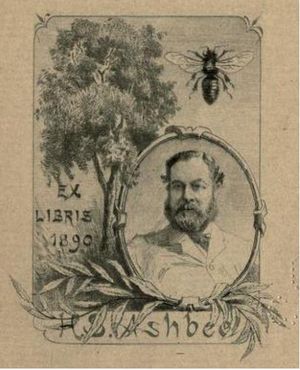 장서표는 아브릴이 에로티카 수집가 헨리 스펜서 애쉬비를 위해 디자인했다.