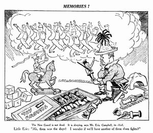 톰 글로버의 만화, '추억!', 1937년 6월 18일 선(시드니) 게재