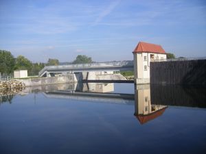 에르바흐와 오버디싱겐 사이의 도나우 강 발전소