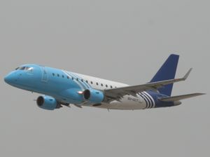 에어 시나이가 사용한 기본 이집트에어 익스프레스 도색의 무표시 엠브라에르 170