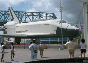 뉴올리언스에서 열린 1984 루이지애나 세계 박람회에 전시된 엔터프라이즈.