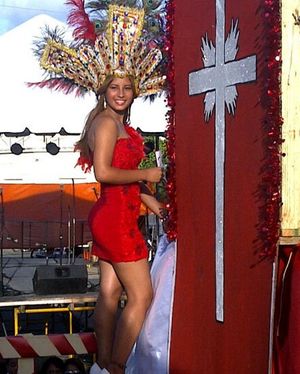 도미니카 공화국 엘 세이보 카니발의 여성