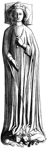 웨스트민스터 사원의 엘레오노르 묘 초상화 그림