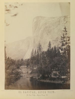 찰스 리앤더 위드가 1864년에 촬영한 엘 캐피탄 사진