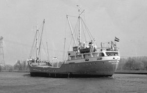 1950년대 전형적인 네덜란드 연안 화물선