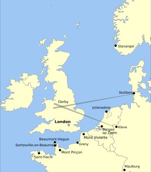 크니케바인 송신기 지도