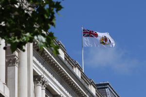 2019년 런던 외무·영연방부 상공에 게양된 기