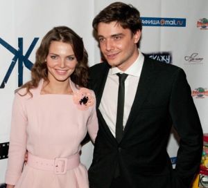 옐리자베타, 남편 막심 마트베예프와 함께, 2010년