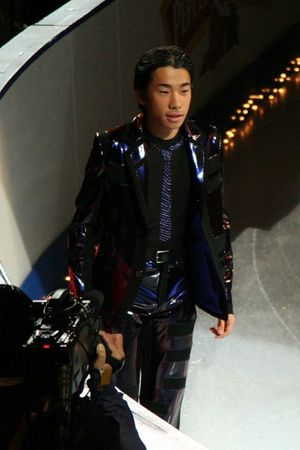 오다 노부나리가 2006년 스케이트 아메리카에서 연기하는 모습