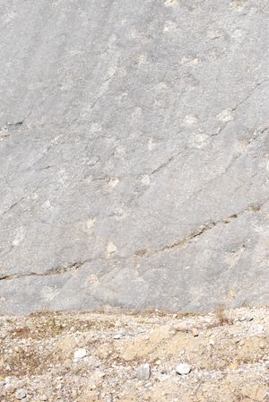 오버도르프의 롬미스빌 공룡판에 있는 공룡 발자국