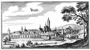 1646년 마테우스 메리안의 동판화에 그려진 오버우어젤