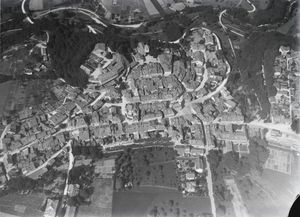 발터 미텔홀저의 400m 상공에서 촬영한 항공 사진 (1919년)