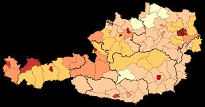 2022년 오스트리아 내 외국 국적자