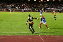 2012 알스벤스칸에서 BK 헤켄과의 경기를 하는 오트비다베리.