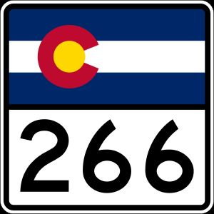 콜로라도 주도 266호선 표지판