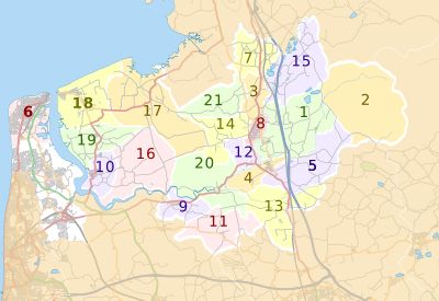 와이어구의 시민 교구 지도