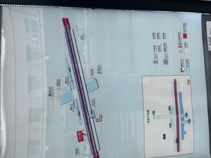 와이환루역 북행 플랫폼 구조도