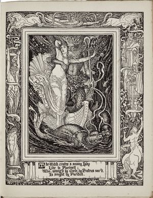 월터 크레인의 프로테우스에게 구원받는 플로리멜(1895–1897) - 1895–1897년 판 III권 VII부에서