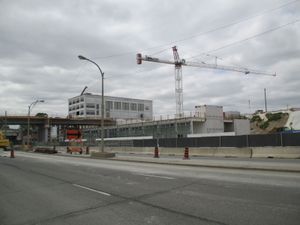 마운트 데니스역 2018년 공사 중