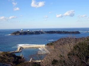 쓰시마 섬에서 본 우니 섬