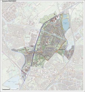 외흐스트헤이스트 시의 네덜란드 지형도, 2015년 6월