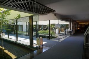 교토 우지시의 겐지모노가타리 뮤지엄 내부