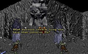 타이탄 리토스와 대화하는 아바타.