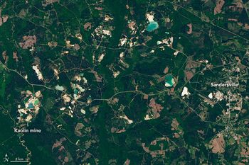 워싱턴 군의 고령토 광산