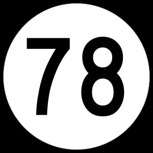 아이오와 주도 78번 표지판