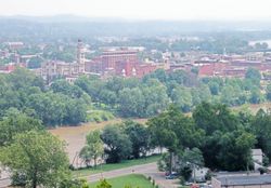 2006년 7월 머스킹엄강과 마리에타 시내