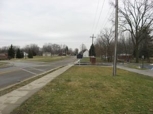 「로즈 가족 사건」에서, 군중이 본의 차를 멈추고 가족을 도망치게 한 지점