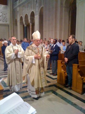 2009년 조셉 어거스틴 디 노이아의 서임식에 참석한 러베이다 추기경