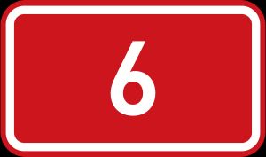 D6 고속도로 표지판