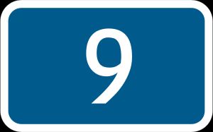 슬로바키아 I9 도로 표지판