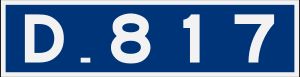 D-817 도로 표지판