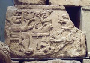 이베리아 부조, 포조 모로 영묘, 기원전 6세기, 히타이트의 영향